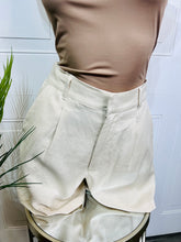 Load image into Gallery viewer, Leanne Linen Key Lime or Natural Blend High Waist Shorts