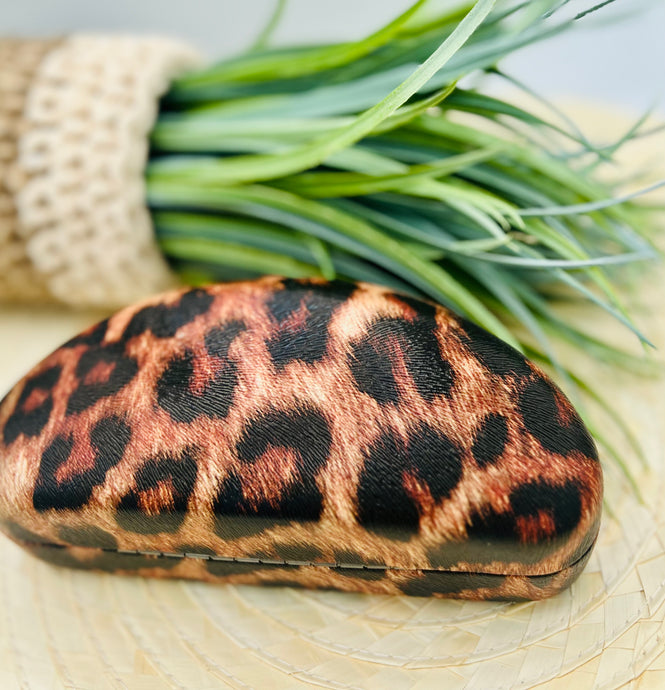 Large animal Print Sunglass Case