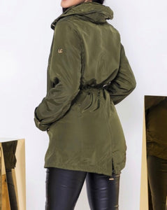 Olive Green Long Sleeve Jacket