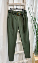 Load image into Gallery viewer, Jazmine Olive Green Pants w/ Belt