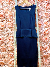 Load image into Gallery viewer, *CLEARANCE* Sparkly Navy Blue Sleeveless Midi Dress