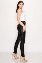 Load image into Gallery viewer, Zara Black Faux Leather Skinny Pants