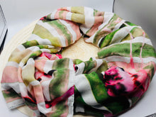 Load image into Gallery viewer, Dayana Multicolor Strips Flamingo Scarf w/ Tassels