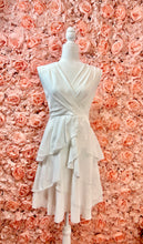 Load image into Gallery viewer, Jenny White Surplice Tiered Sleeveless Midi Dress