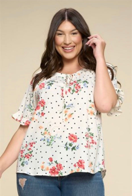 Round Neck Plus Size Top