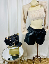 Load image into Gallery viewer, Karla Cappuccino Crop Sweater with Chain Detail and Matching Bandeau