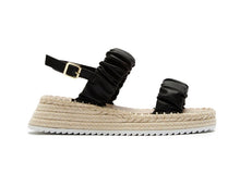 Load image into Gallery viewer, Destiny Black or Off-White Casey One Band Ankle Strap Platform Sandle