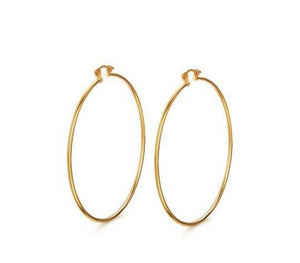 18 K 2mm Gold Plated Hoops