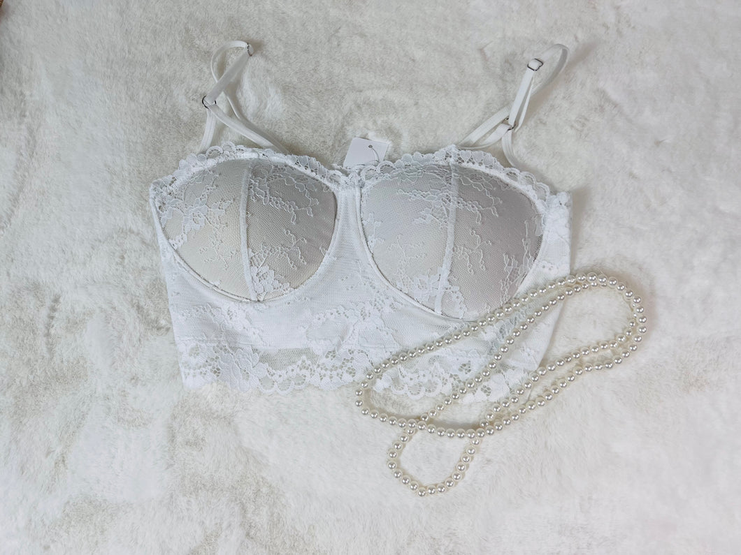 Alice White Lace Padded Bralette