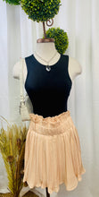 Load image into Gallery viewer, Stephannie Blush Pleated flowy Skirt/Skort