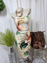 Load image into Gallery viewer, Kenny Yellow/Green Brazilian Tropical Print Tube Dress