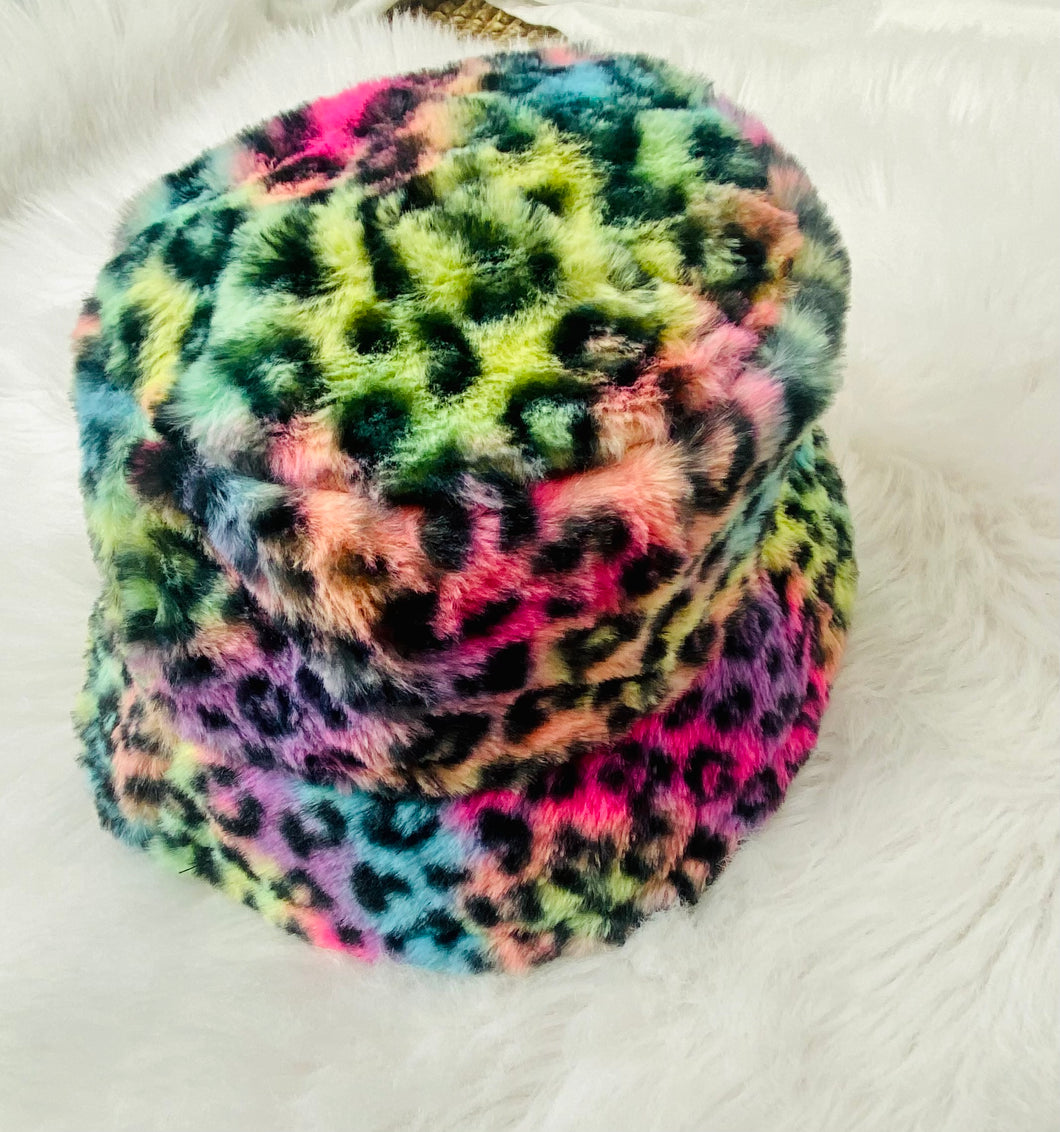 SOFT MULTI COLOR ANIMAL PRINT DESIGN BUCKET HAT