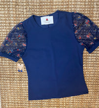 Load image into Gallery viewer, Clearance** Navy Blue Plus Size Top