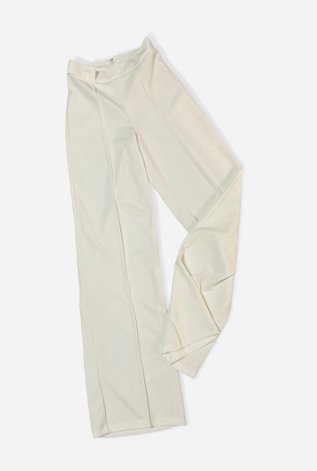 Stephanie Ivory High Waisted Stretchy Pants