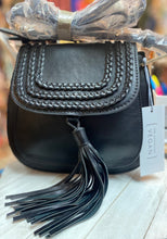Load image into Gallery viewer, Vegan Braided Detail Tassel Crossbody
