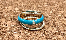 Load image into Gallery viewer, Turquoise, Orange or White Fashion Jewelry Ring Set of Three