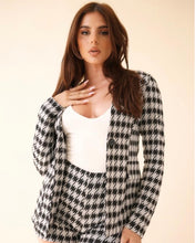 Load image into Gallery viewer, Jennifer Jacquard Knit Houndstooth Blazer Short Set