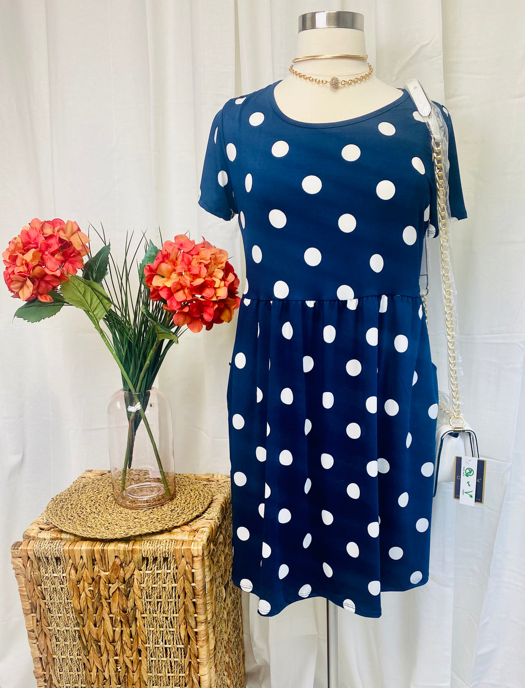 Plus Size Polka dot Dress