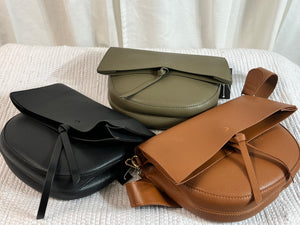 Snap Front Round Crossbody