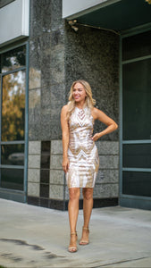 Gold/Silver Bodycon  Dress