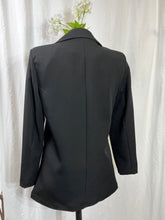 Load image into Gallery viewer, Black One Button Fully Lined Blazer