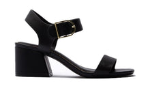 Load image into Gallery viewer, Keziah Tan or Black Heel Strappy Sandal