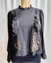 Load image into Gallery viewer, Mauve or Black Long Sleeve Lace Top