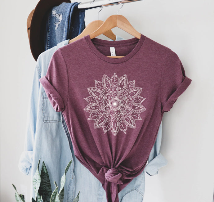 Mauve Mandala Tee