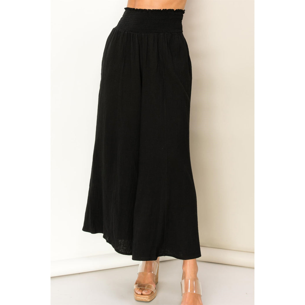 Genesis Black or Olive Call me wide leg high waist wide leg pants