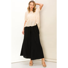 Load image into Gallery viewer, Genesis Black or Olive Call me wide leg high waist wide leg pants