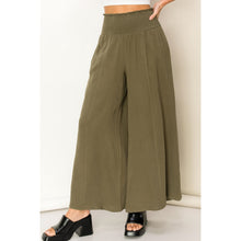 Load image into Gallery viewer, Genesis Black or Olive Call me wide leg high waist wide leg pants