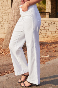 Missy White Wide Leg Denim Jeans